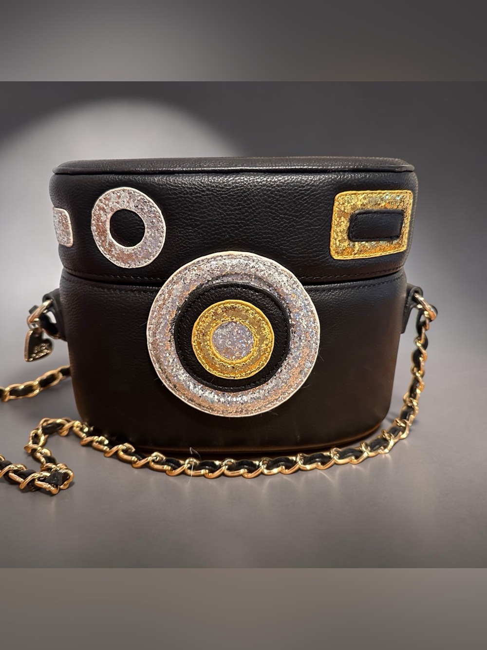Betsey Johnson Black Leather Crossbody Bag